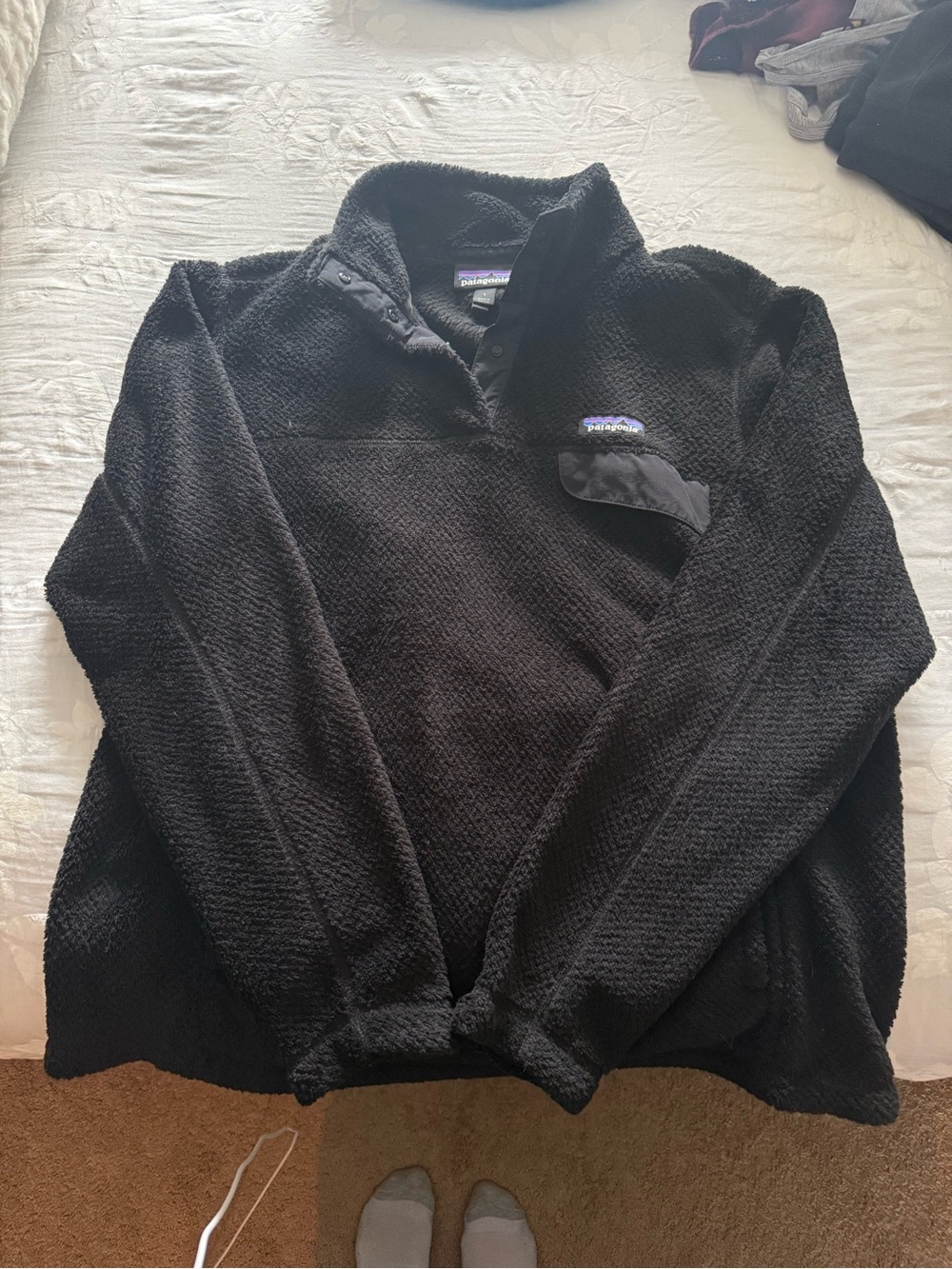 Patagonia Black Zip-Up Fleece Pullover